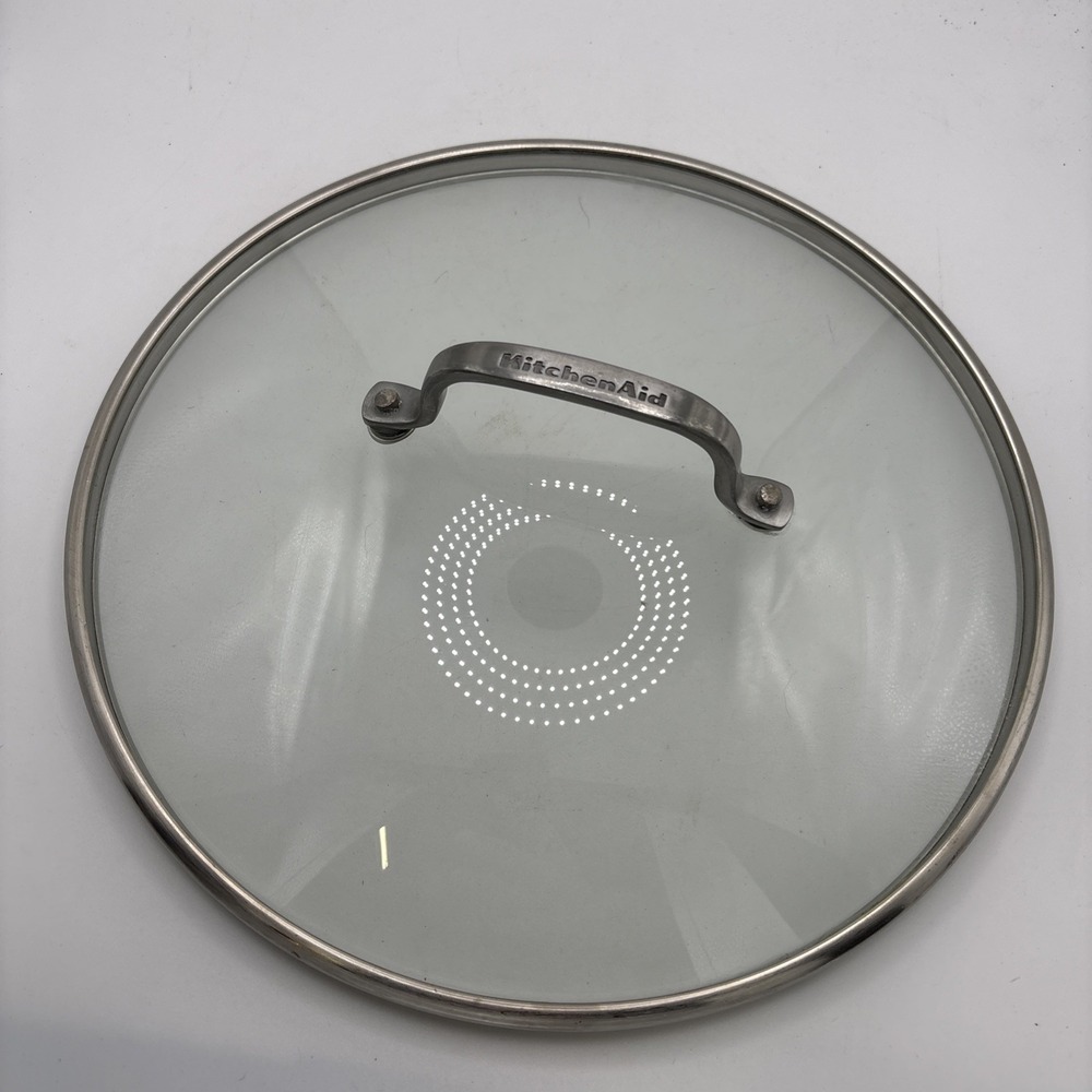 Kitchen Aid Stainless Steel Glass Replacement Lid 11 1/2 Inside 12 1/4" Outside
